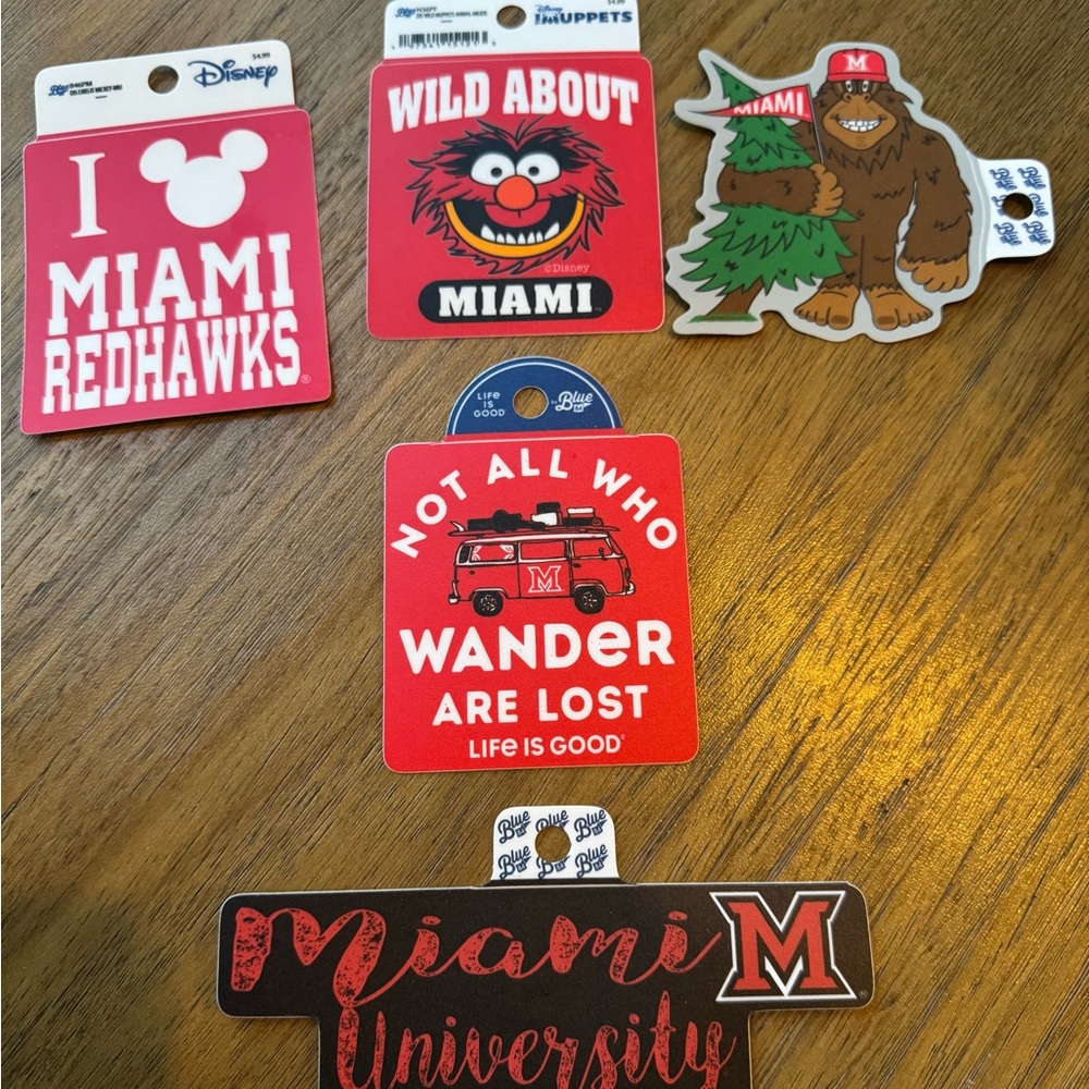 Miami University Sticker Collection